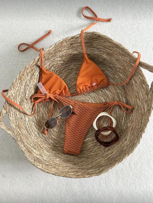 Women Halter Tie Bikini Two Piece Swimsuit Padded Beach Vacation Swimsuit